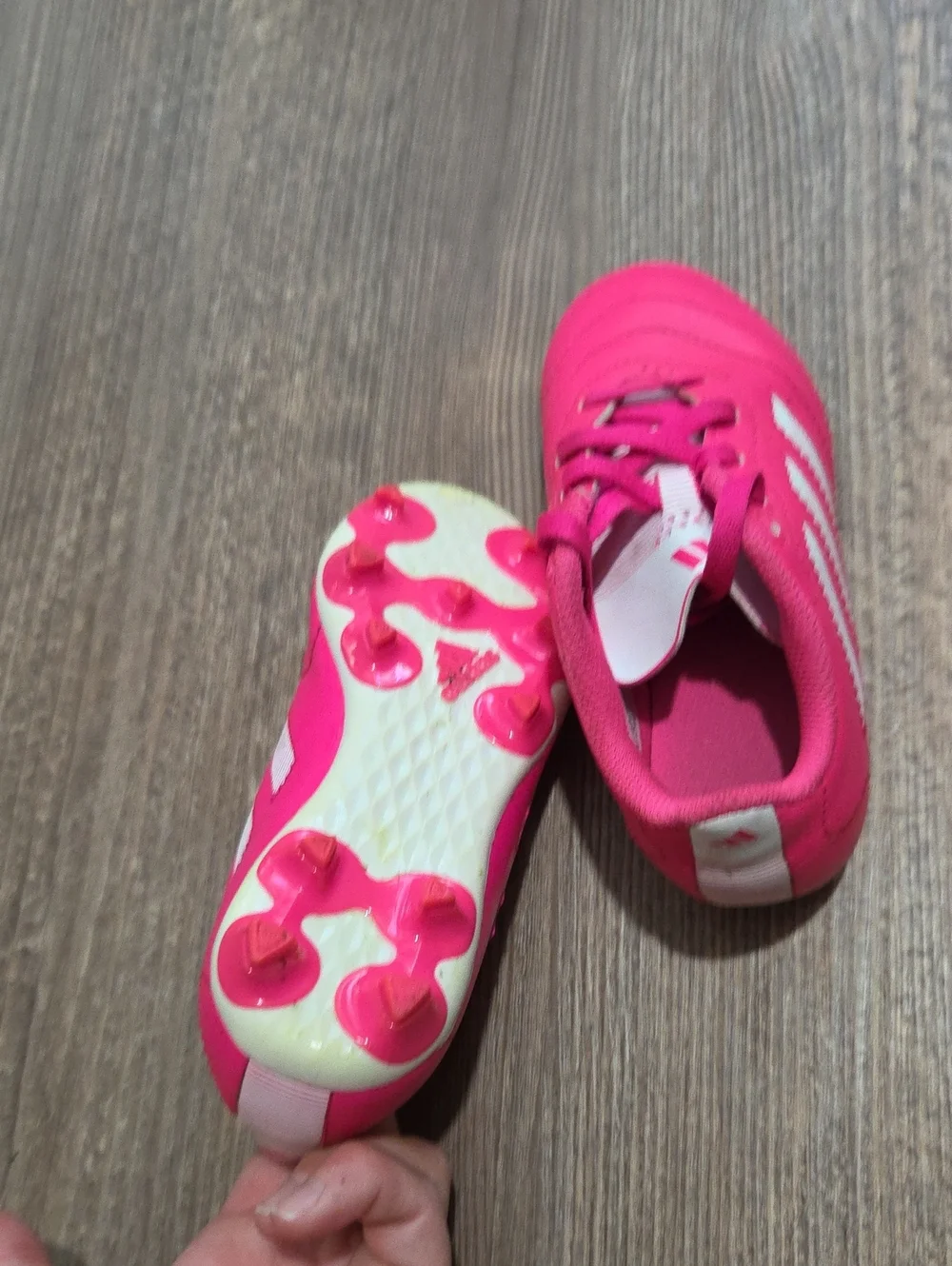 Adidas Kids' Pink Soccer Cleats